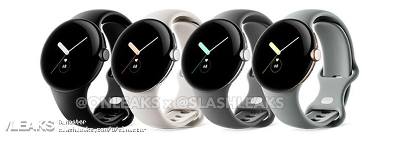 Google Pixel Watch bracelets © © OnLeaks / Slashleaks