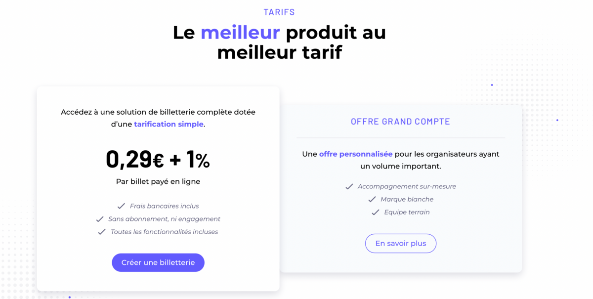 Billetweb screen 1