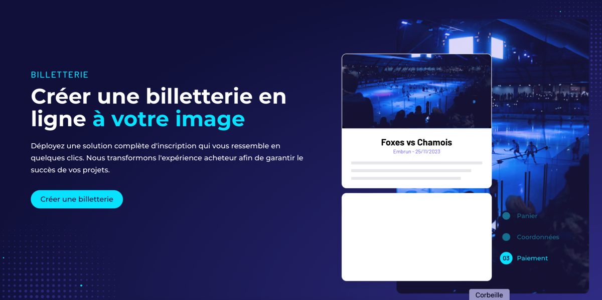 Billetweb screen 2