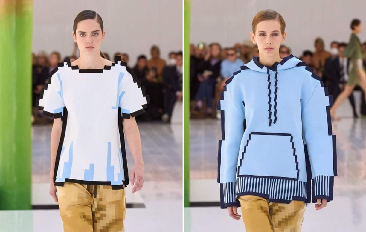 Ces vêtements ont l'air de sortir de Minecraft... mais ils étaient à la Fashion Week