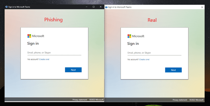 phishing teams © Mrd0x