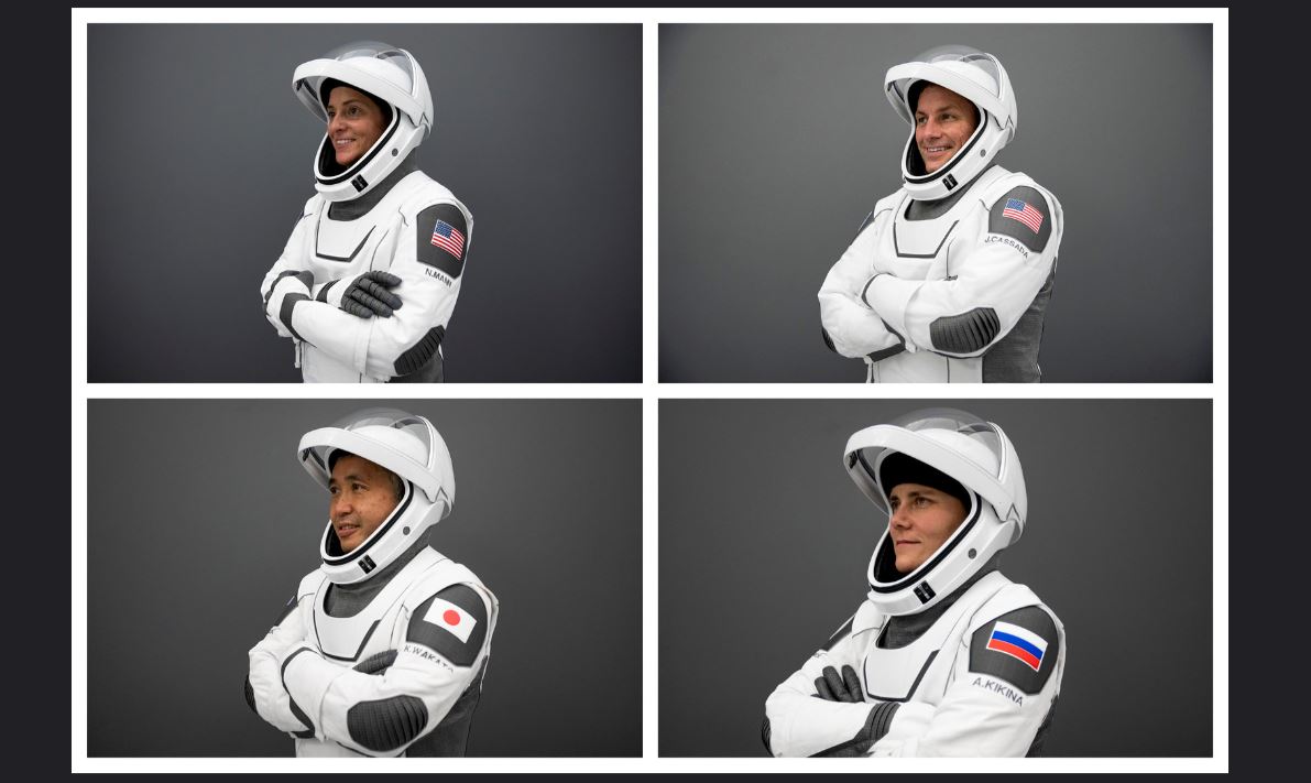 Les quatre membres de la mission Crew-5 © NASA