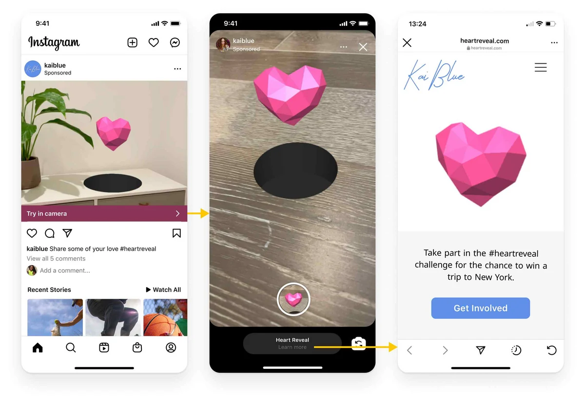 Instagram pub © Instagram