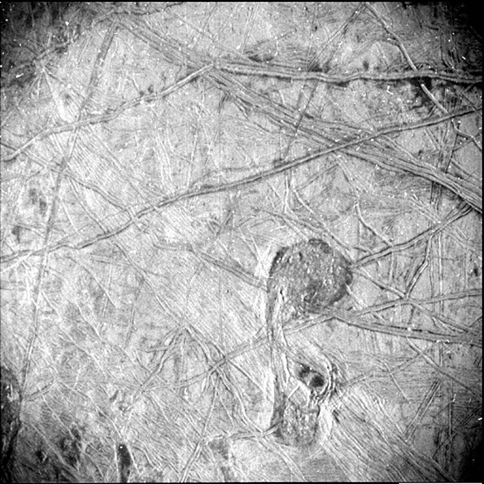 Europa lune Jupiter Juno zoom surface © NASA/JPL-Caltech/SwRI
