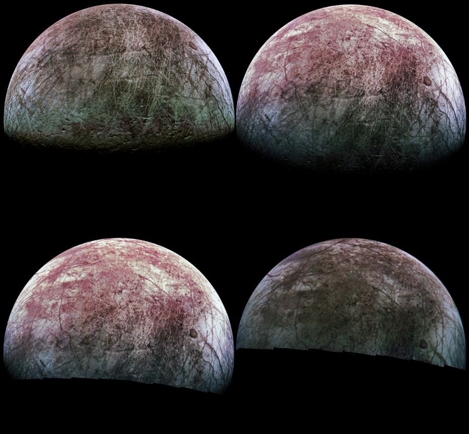 Europa Lune Jupiter Juno assemblages © NASA/JPL-Caltech/SwRI/MSSS/Thomas Thomopoulos