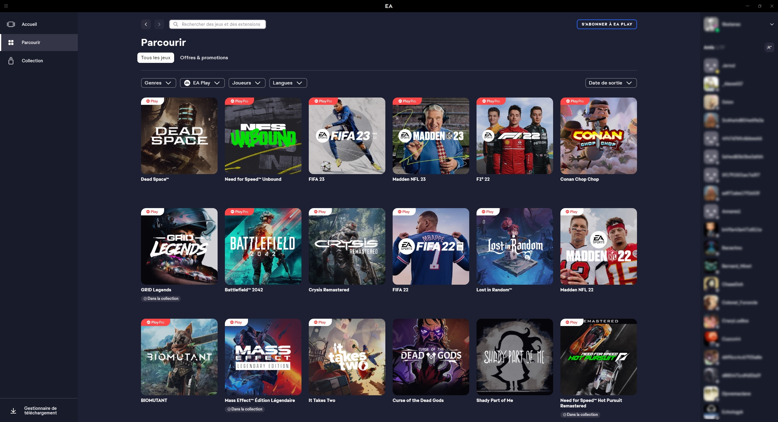 EA lance sa nouvelle application pour les jeux vidéo sur Windows