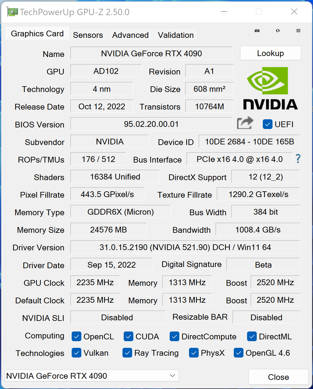 NVIDIA GeForce RTX 4090 FE © Nerces