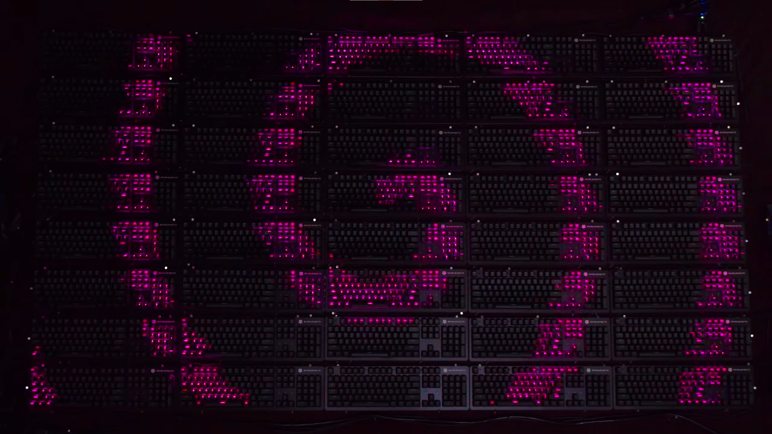 Voilà à quoi ressemble un écran géant composé uniquement... de claviers LED RGB