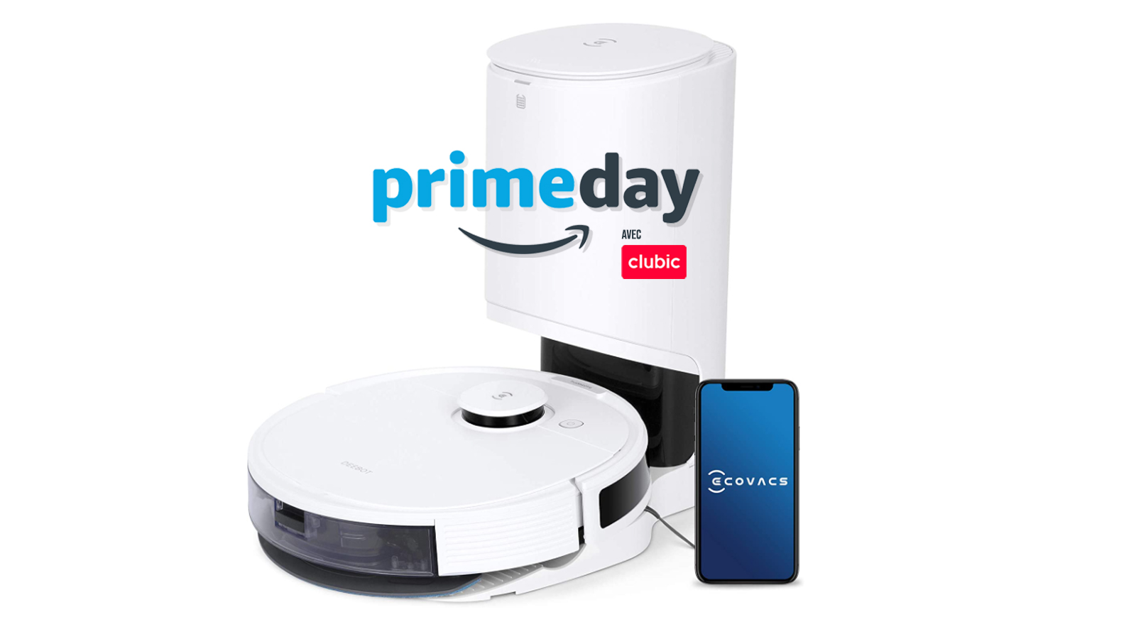 Amazon Prime Day prix choc sur cet aspirateur robot Ecovacs