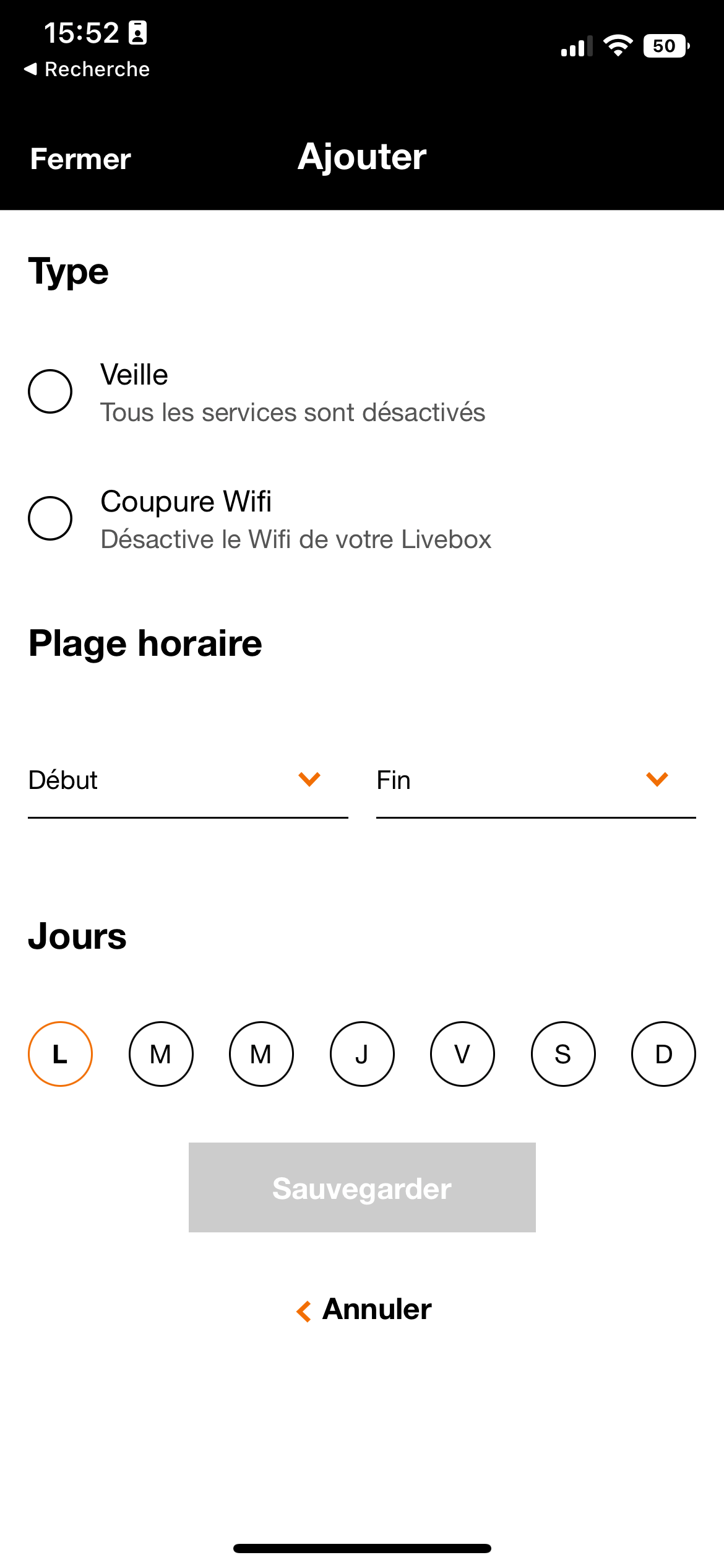 Livebox 6 Veille 4 © Capture d'écran