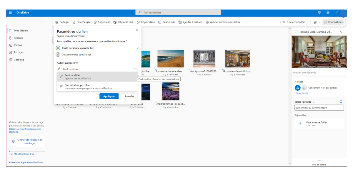 Microsoft OneDrive - Comment rendre un fichier public - @ Clubic
