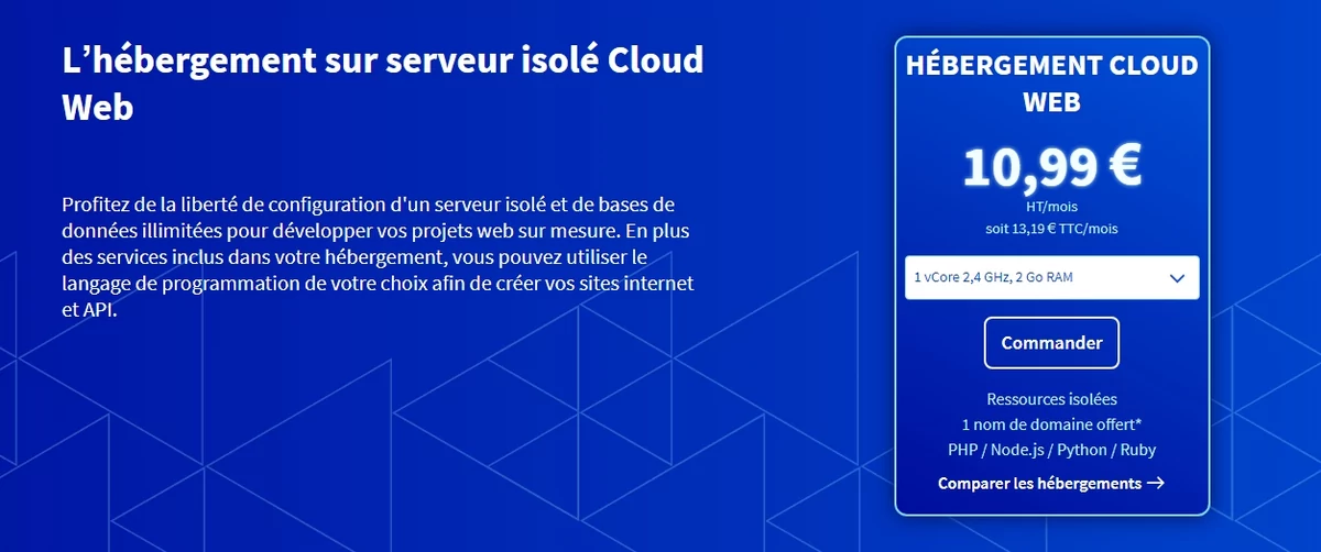 OVH cloud offre © OVH