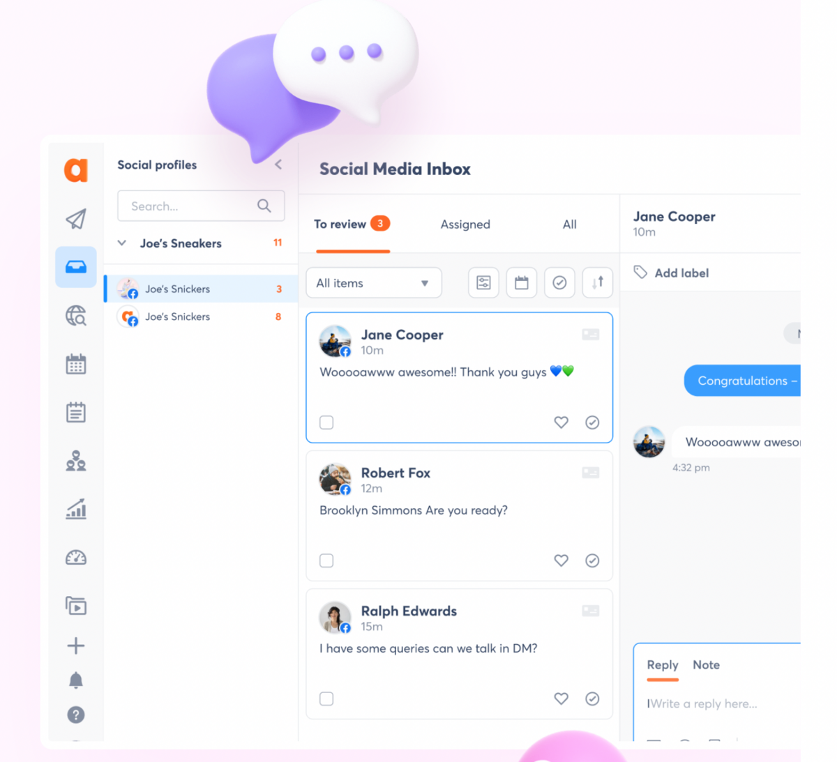 Agorapulse screen 1