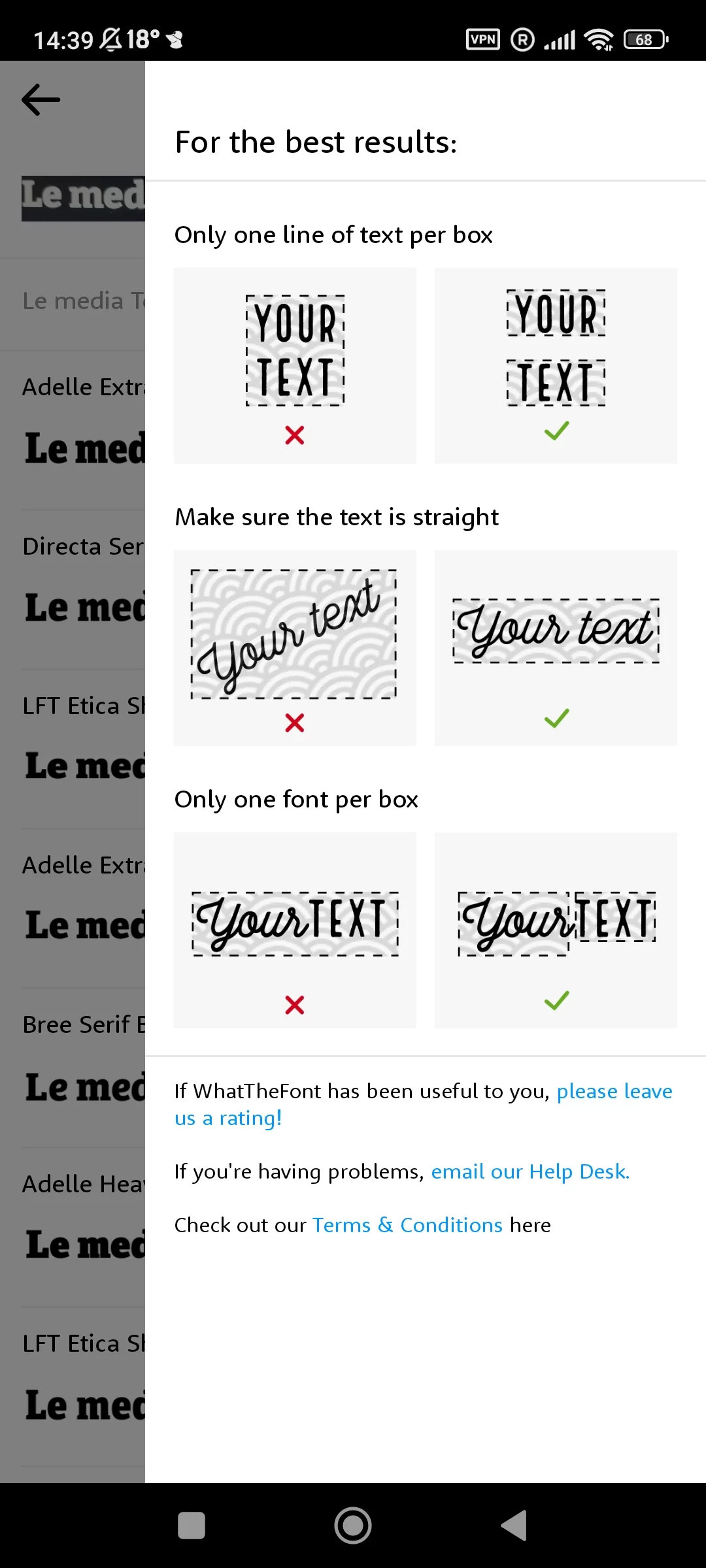 WhatTheFont - Guide