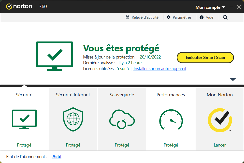 Norton 360 Advanced © Clubic.com/Stephane Ruscher