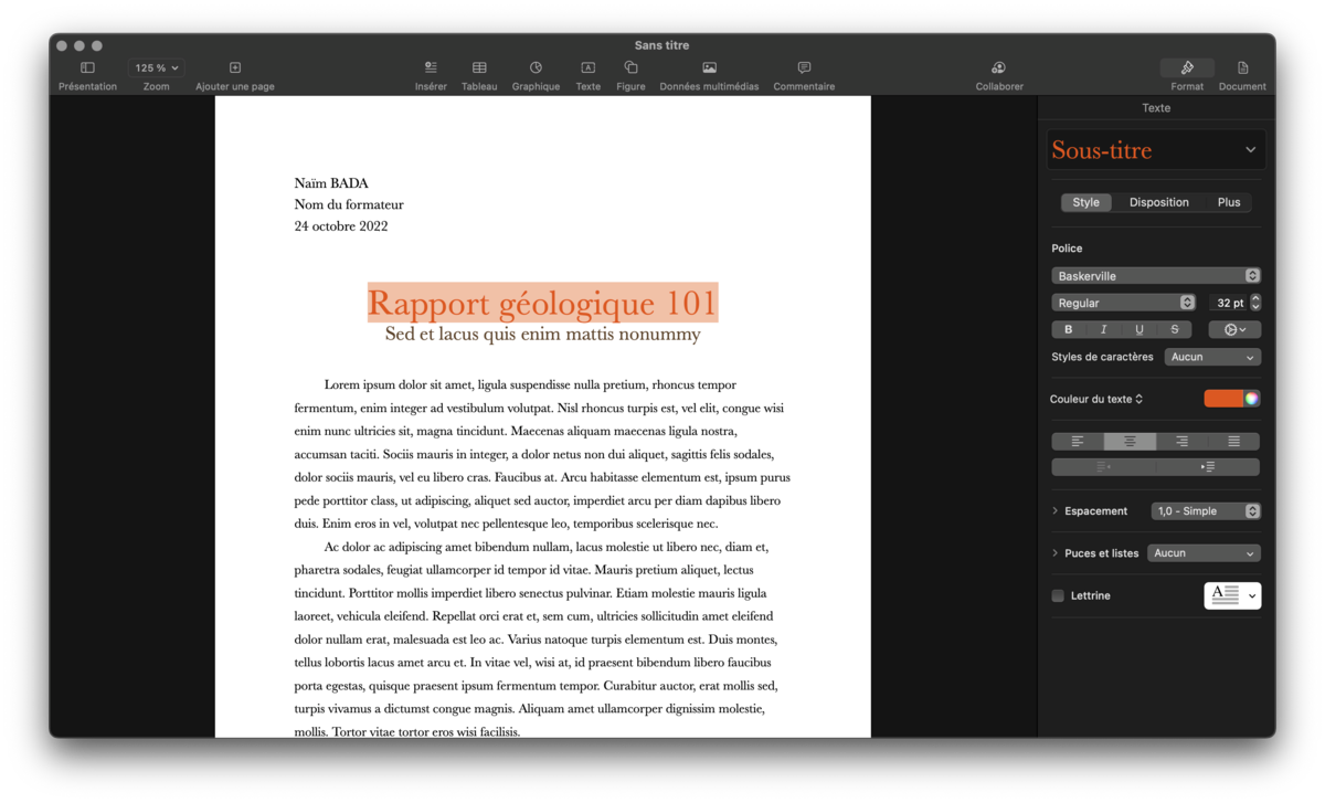 Pages Mac