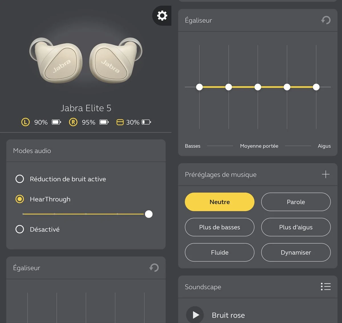 Jabra Elite 5 True Wireless - Ecouteurs sans fil…