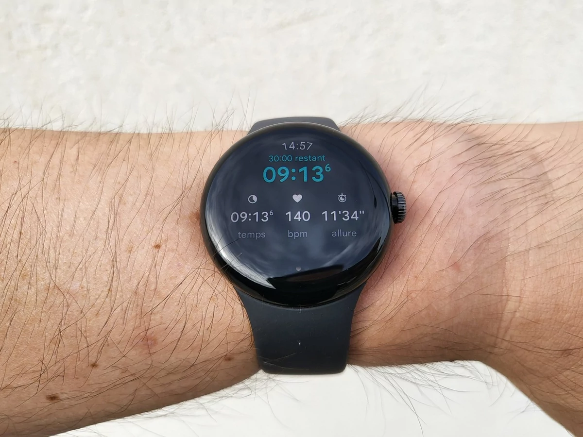 Pixel Watch - Ecran activité © Johan Gautreau