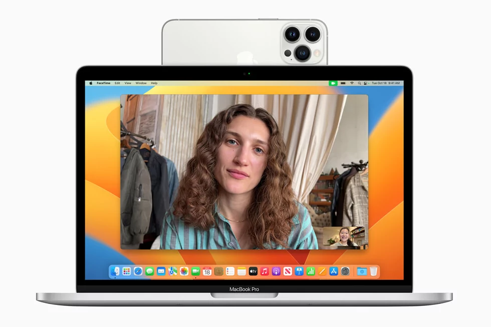 macOS Ventura iPhone Continuity © © Apple
