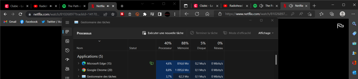 edge chrome ressources windows © clubic.com