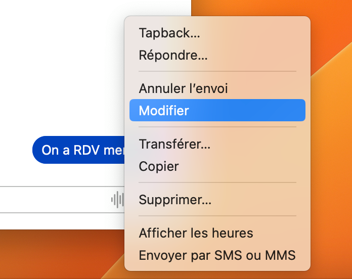 macOS Ventura Messages © Mathieu Grumiaux pour Clubic