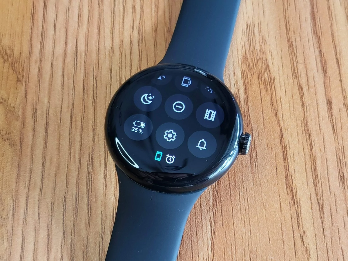 Pixel Watch - Paramètres rapides © Johan Gautreau