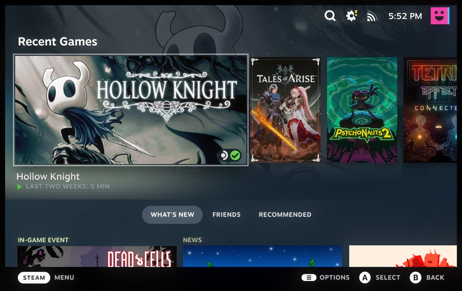 Steam UI © Valve