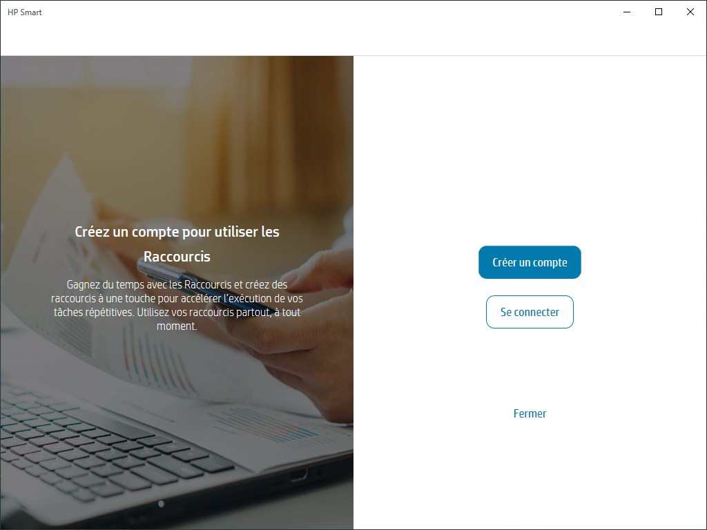 compte HP Smart © https://apps.microsoft.com/store/detail/hp-smart/9WZDNCRFHWLH?hl=fr-fr&gl=fr
