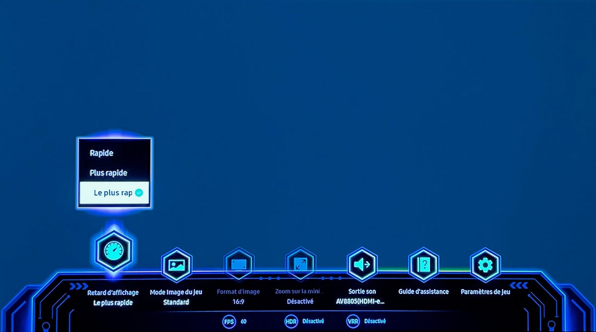 Samsung S95B menu game