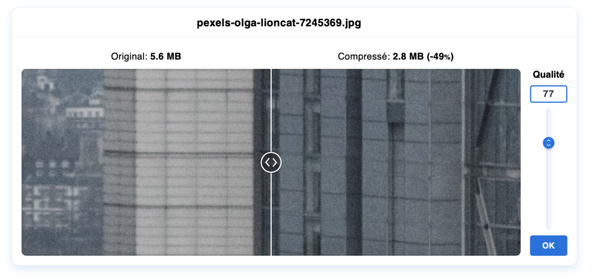 Image Compressor screen 1