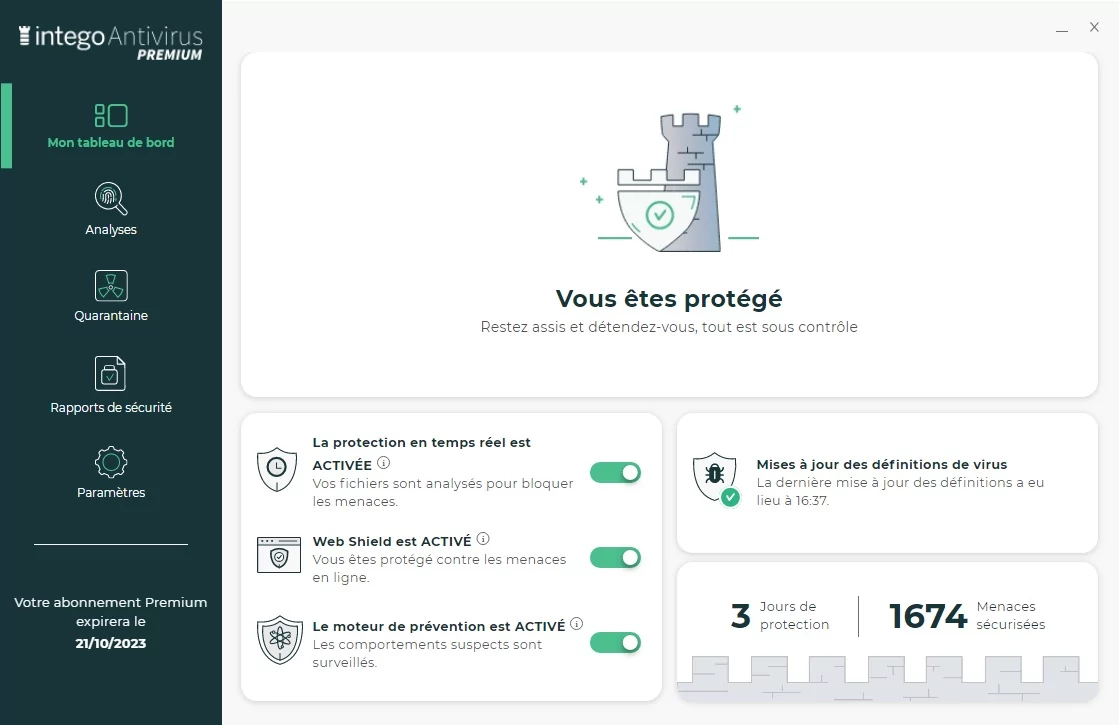 Intego Antivirus Premium accueil © Clubic.com / Stephane Ruscher