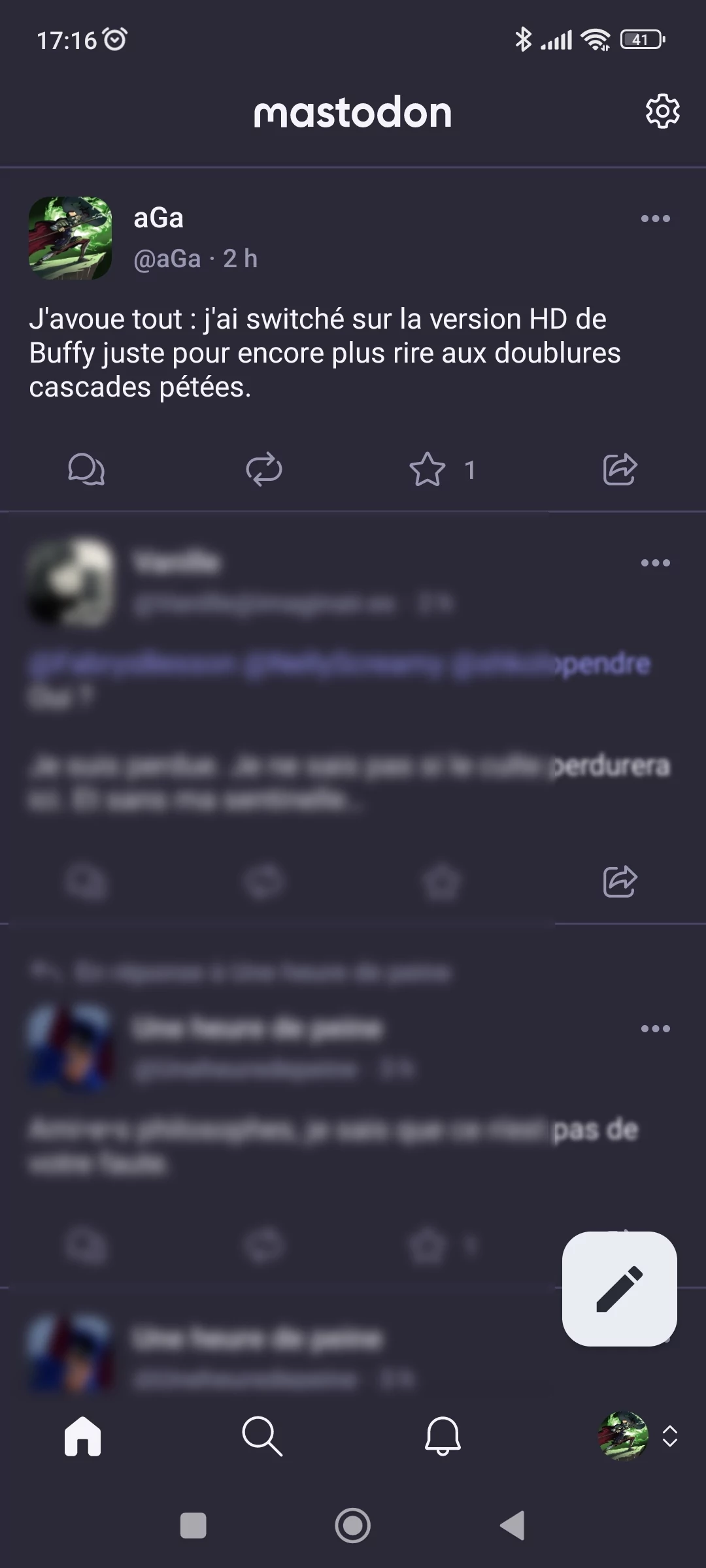 Mastodon Android © Capture d'écran