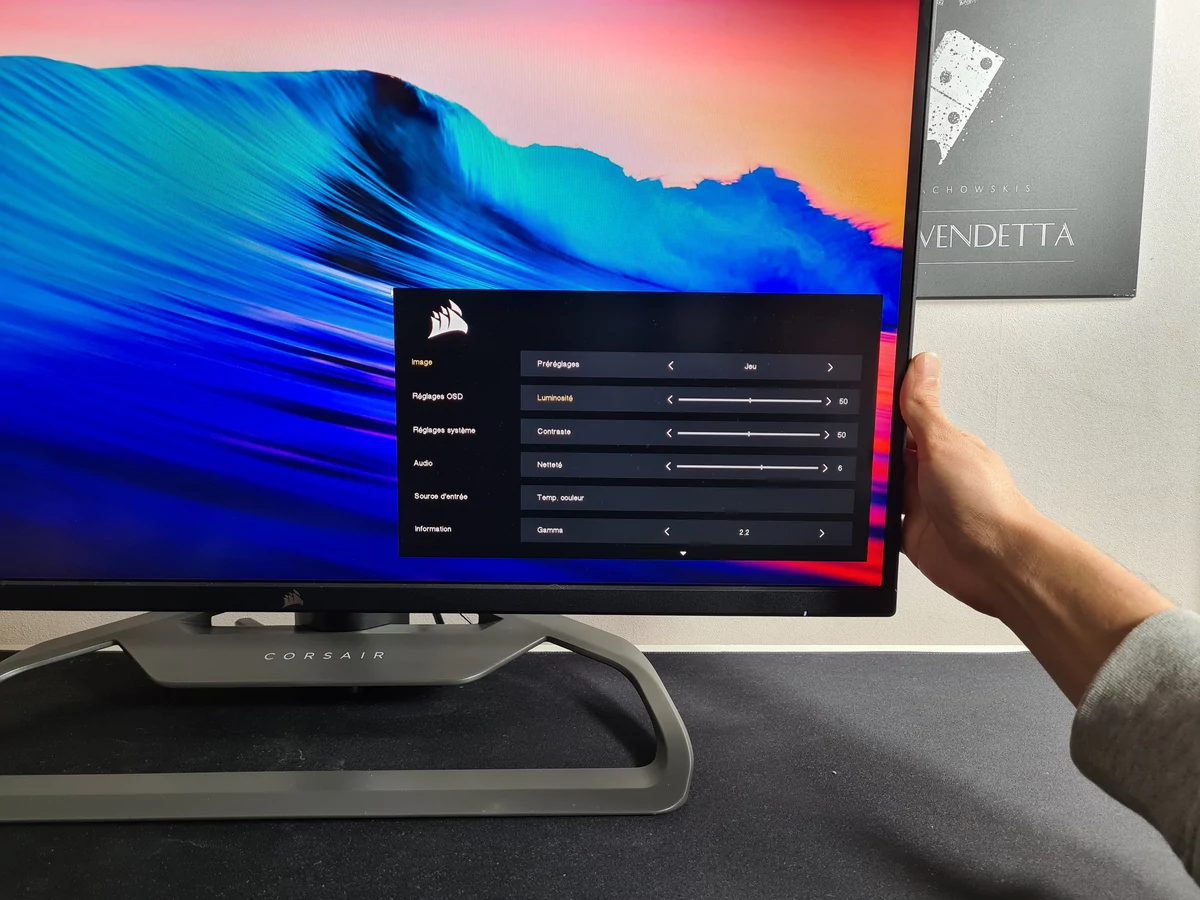 Test Corsair Xeneon 32QHD165 © Matthieu Legouge