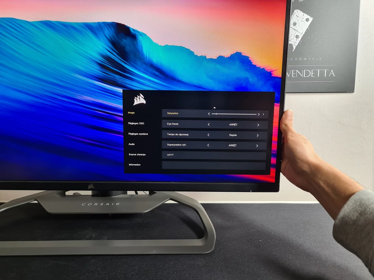 Test Corsair Xeneon 32QHD165 © Matthieu Legouge