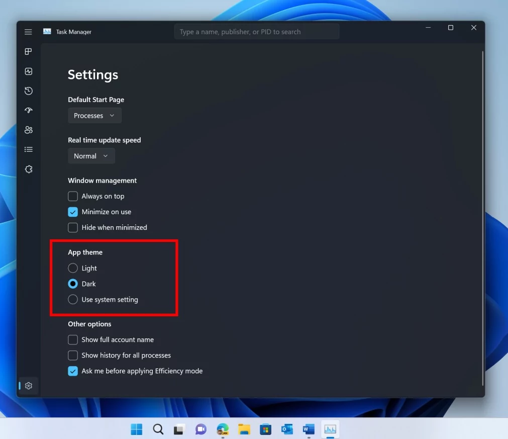 Windows 11 22H2 : quelles nouveautés à venir pour le gestionnaire des tâches ? Raw