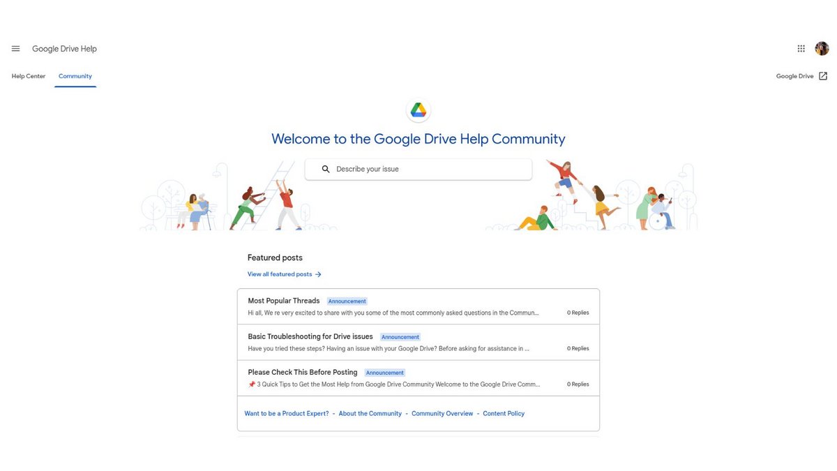 Google Drive - Support client - @ Google