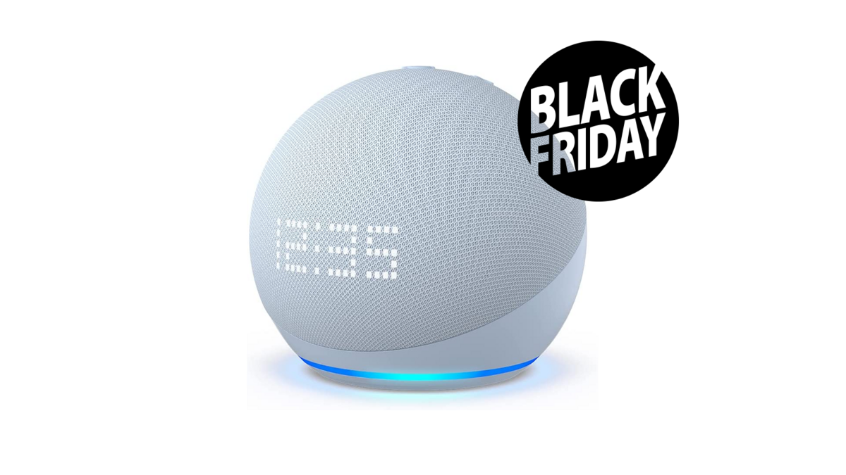 Echo Dot 5 avec horloge © Amazon