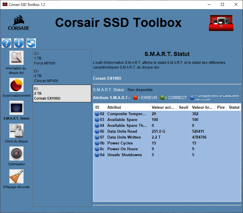 Corsair EX100U © Nerces
