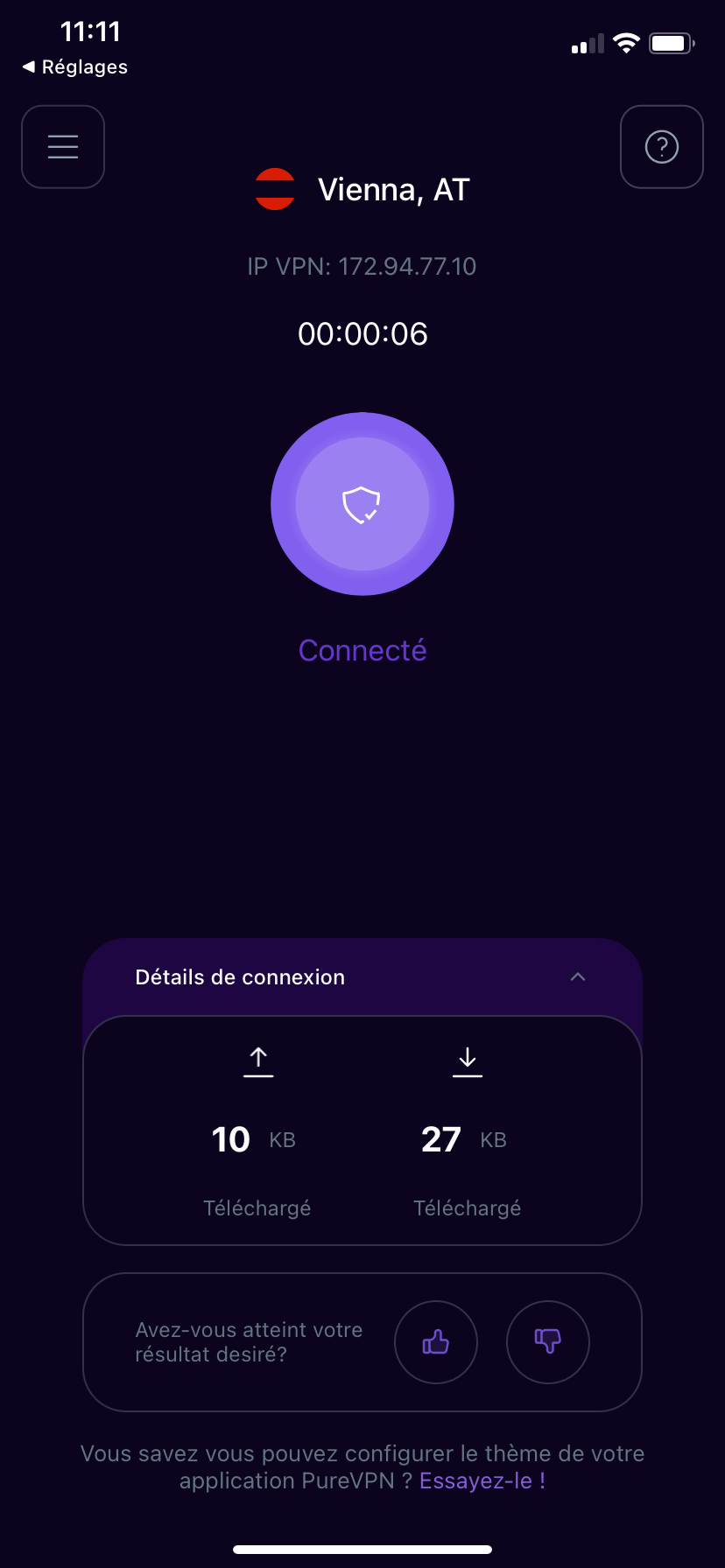 PureVPN ios