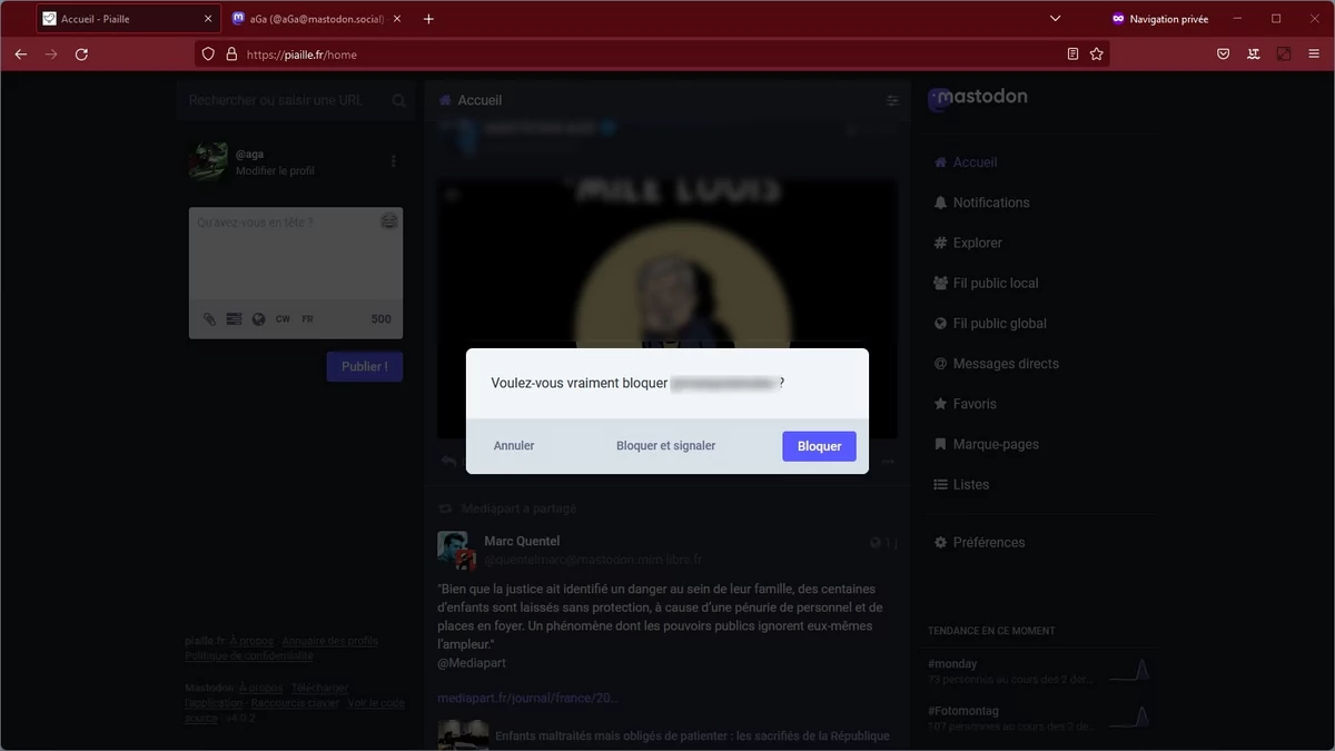 Mastodon bloque © Capture d'écran
