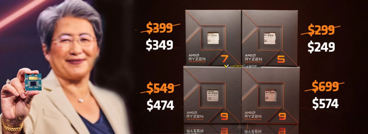 Nouveaux prix Ryzen 7000