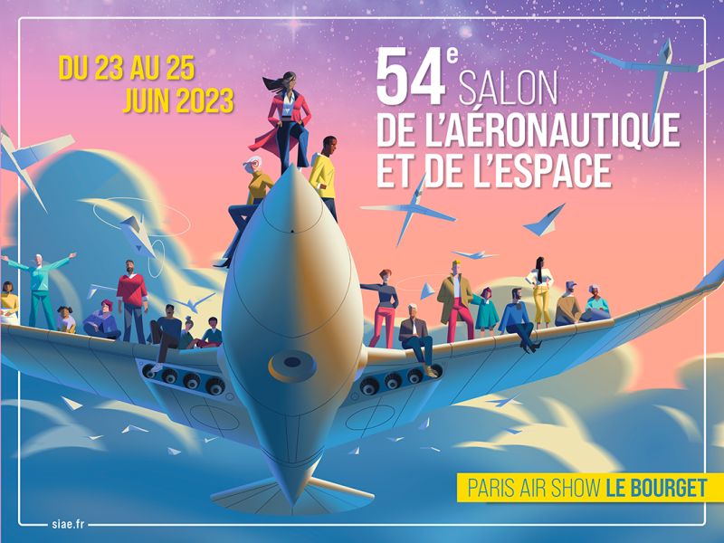 L'affiche officielle de l'édition 2023 (les dates sont bel et bien du 19 au 25 juin) © SIAE