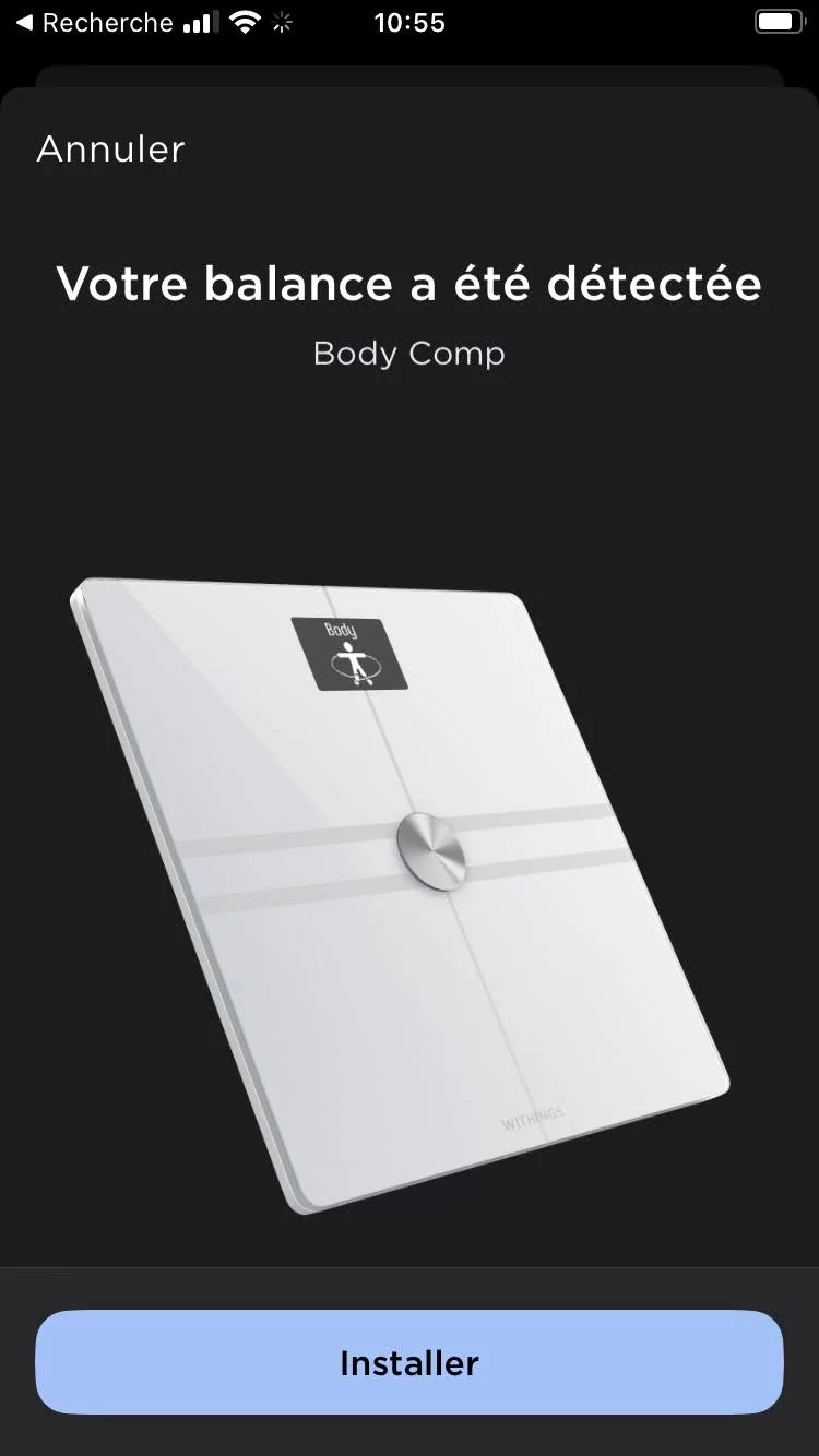 Health Mate - Config balance 1 © Johan Gautreau