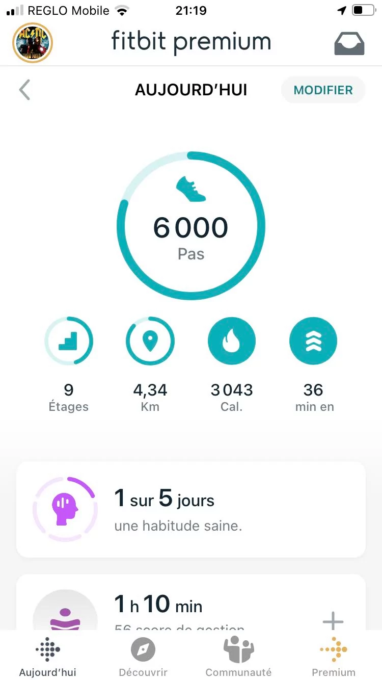 Fitbit Sense 2 - Appli 1 © Johan Gautreau