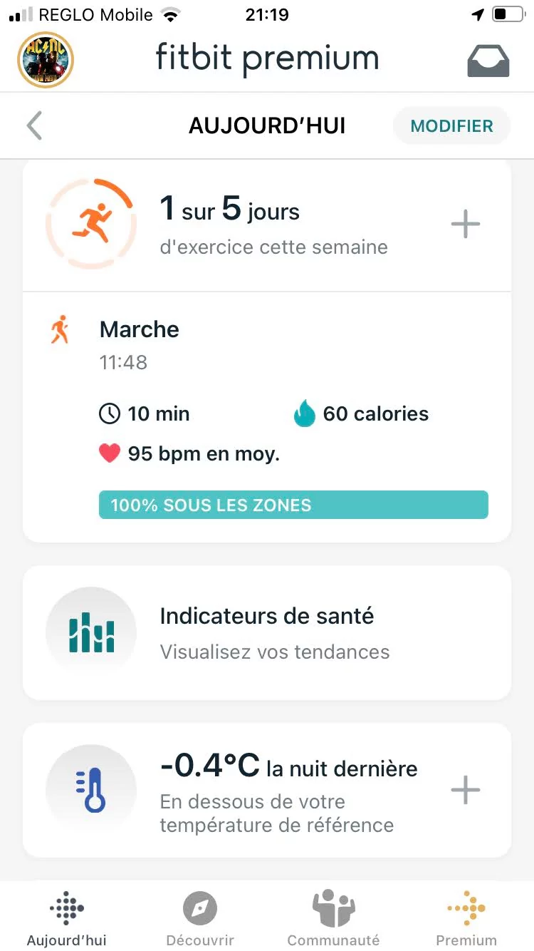 Fitbit Sense 2 - Appli 2 © Johan Gautreau