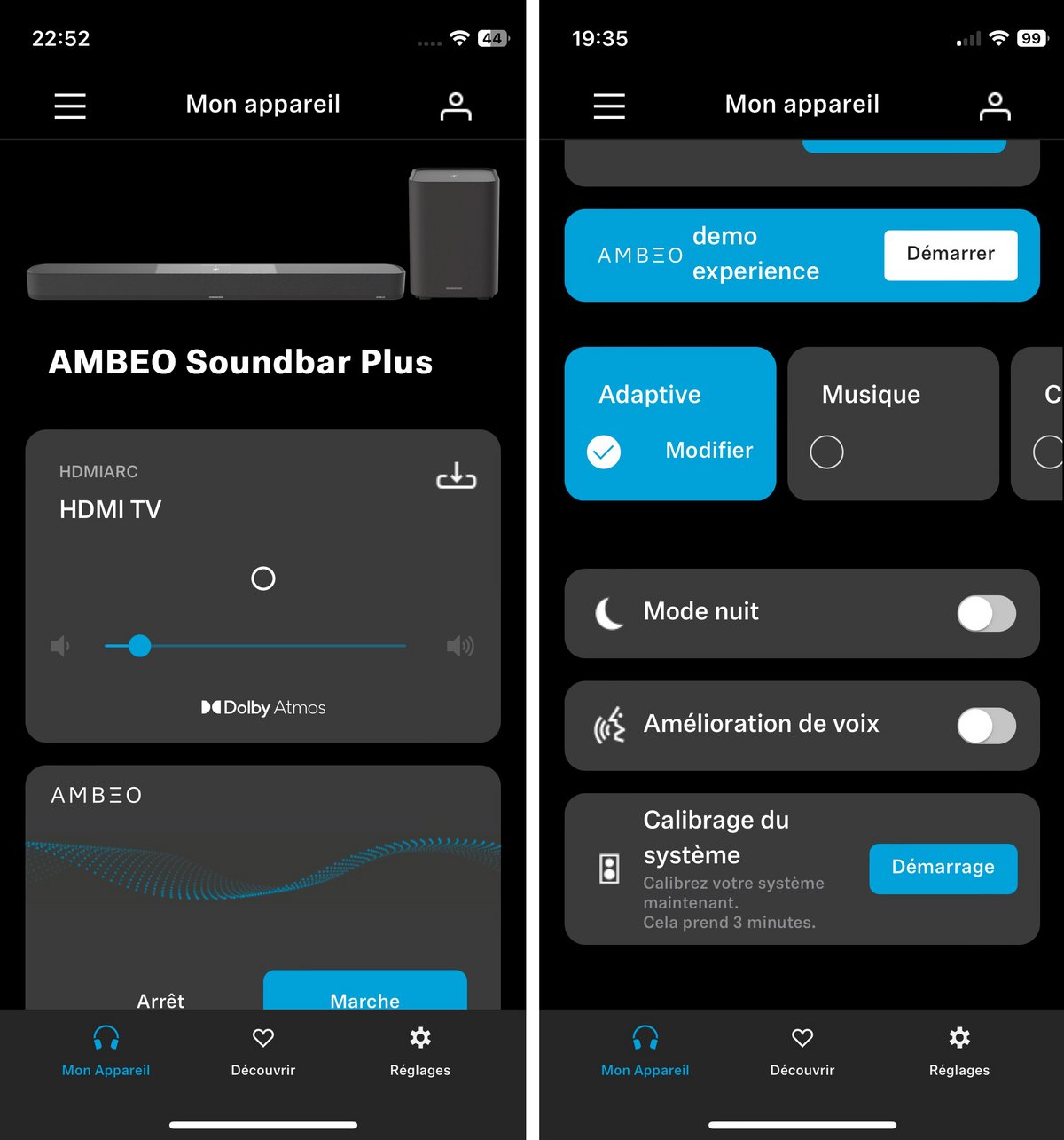 Test Sennheiser Ambeo Soundbar Plus + Ambeo Sub app home