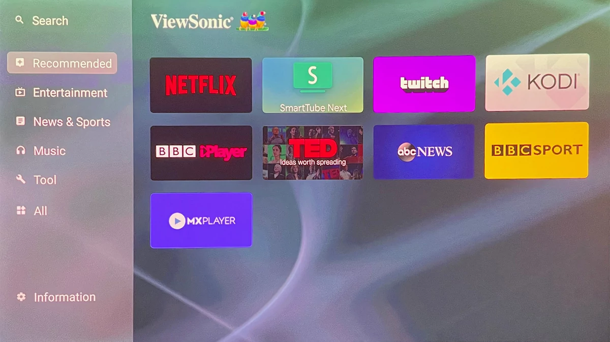 Test ViewSonic X2 apps
