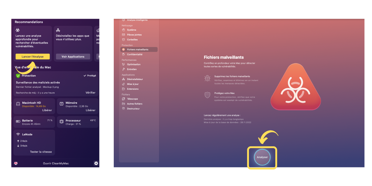Fichiers Malveillants CleanMyMac © © MacPaw