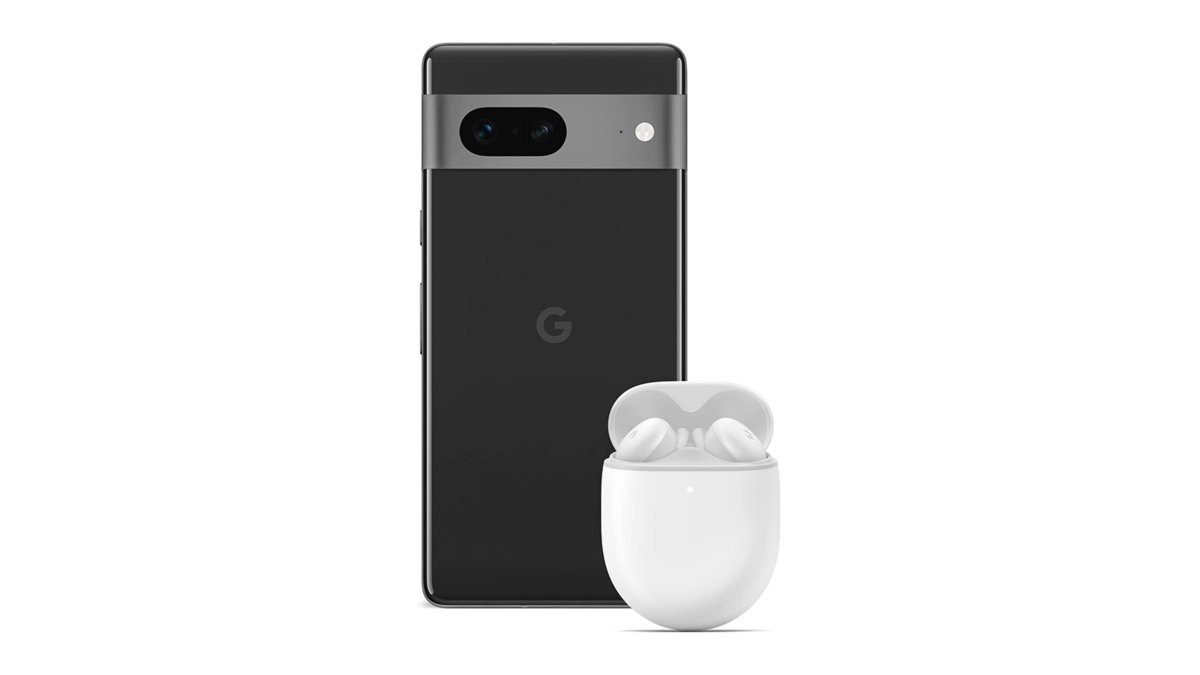 Le smartphone Google Pixel 7 et les écouteurs sans-fil Google Pixel Buds A