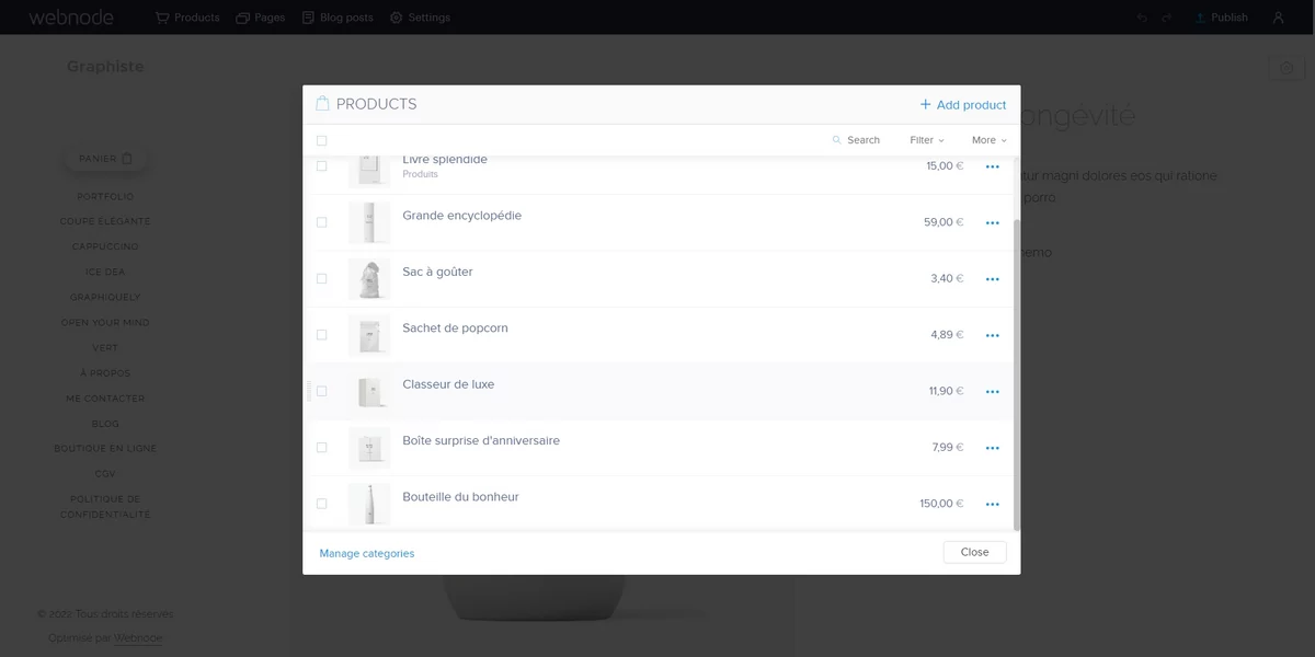 Webnode e-commerce © Webnode
